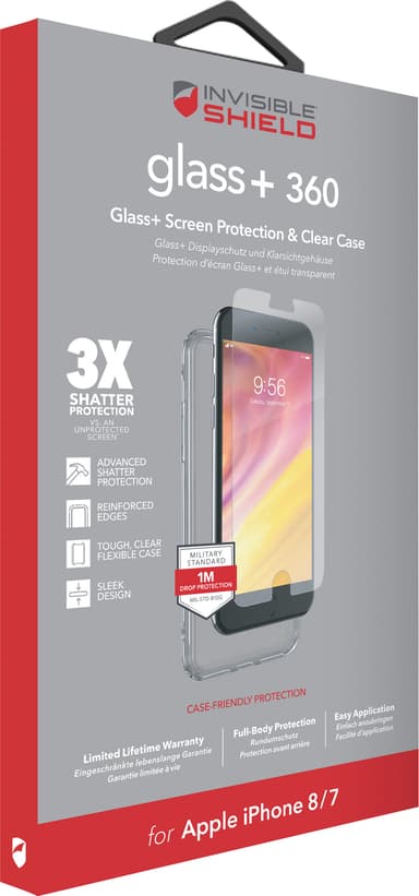 Zagg 360 beskyttelsespakke til iPhone 7/8