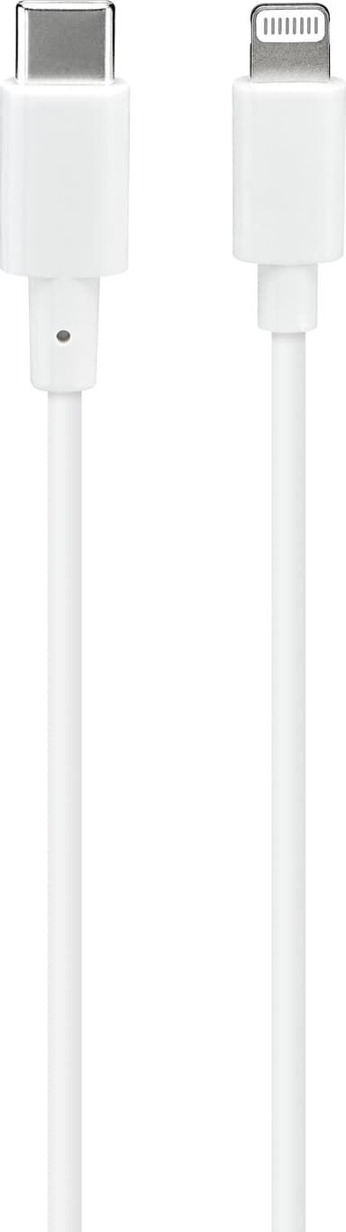 Sandstrøm USB-C til Lightning-kabel 1m (hvit)