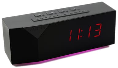 Witti BEDDI Charge vekkerklokke (sort)