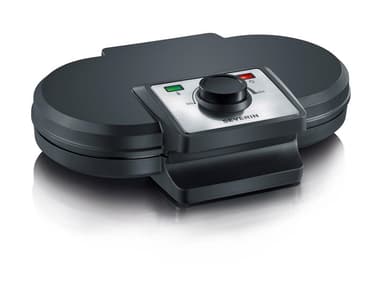 dobbelt Vaffeljern 1200 watt Svart
