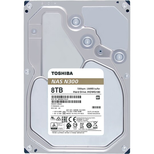 Toshiba N300 NAS intern harddisk (8 TB)