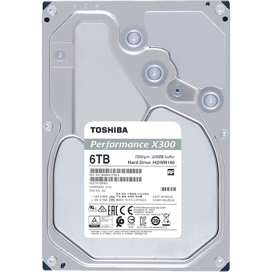 Toshiba X300 intern harddisk (6 TB)