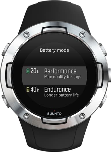Suunto 5 G1 GPS sportsklokke (sort/stål)