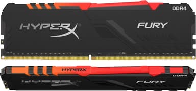 Kingston HyperX Fury Black RGB DDR4 RAM minnebrikke 16 GB