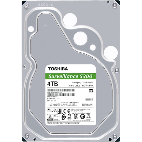 Toshiba S300 Surveillance intern harddisk (4 TB)