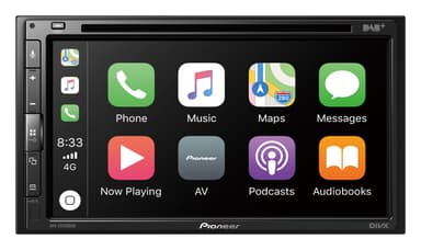 Pioneer AVH-Z5200DAB multimediaavspiller med Apple CarPlay, Android Auto
