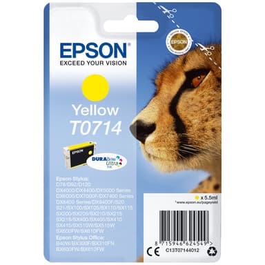 Epson blekkpatron DuraBrite Ultra T071 Gul