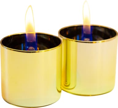 TenderFlame Lilly dekorativt lys 2-pakk (gull)