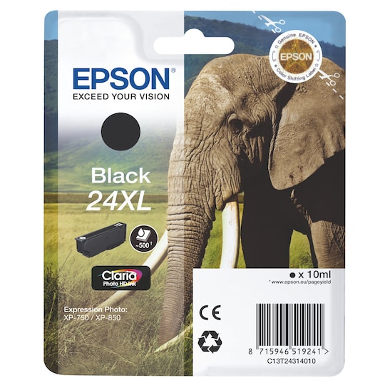 Epson blekkpatron Claria Photo HD 24XL Sort