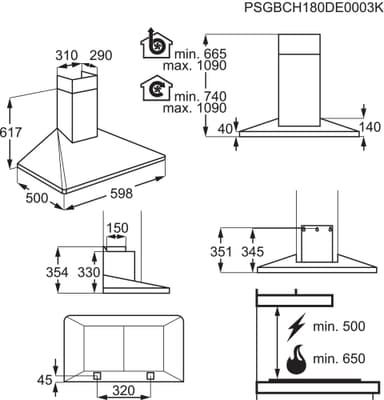 Electrolux ventilator EFF60560OW (hvit)
