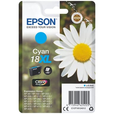 Epson blekkpatron Claria Home 18XL Cyan