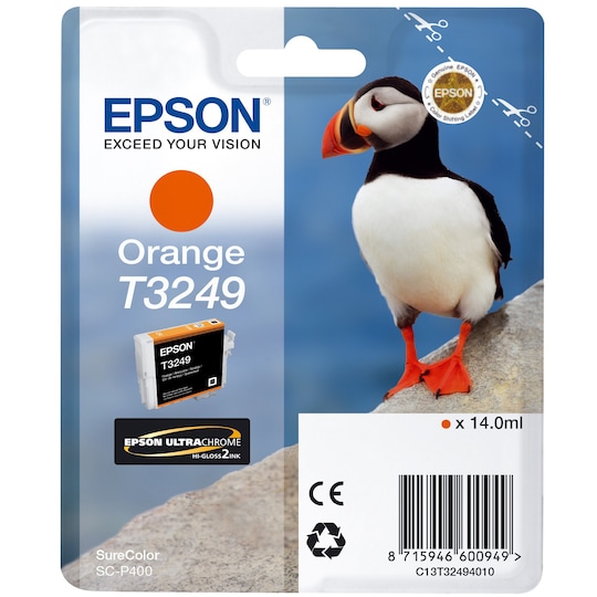 Epson UltraChrome T3249 blekkpatron (oransje)