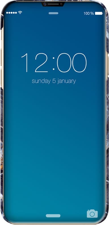 iDeal motedeksel til Apple iPhone X/Xs (midnight blue marble)