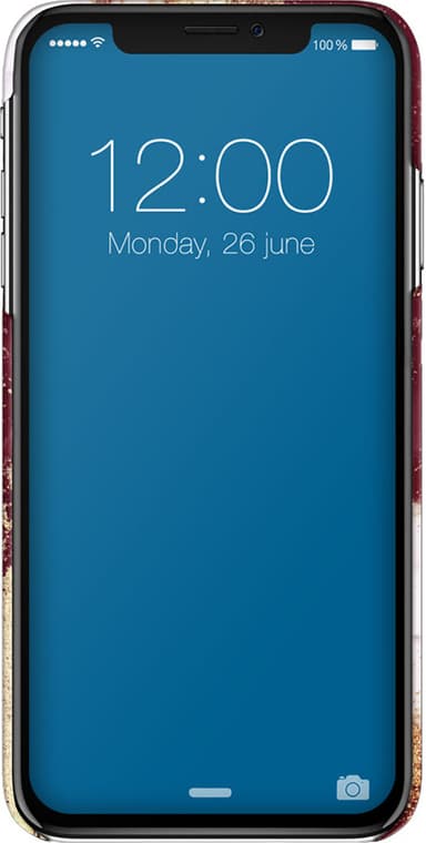 iDeal motedeksel til Apple iPhone Xs Max (golden burgundy marble)