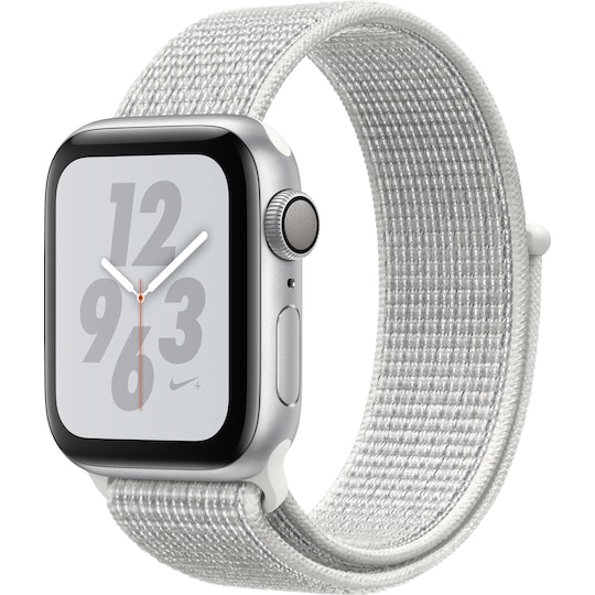 Apple Watch Series 4 Nike+ 40 mm (sølv alu/hvit sport loop)