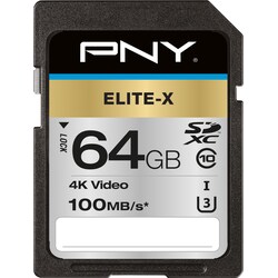 PNY Elite-X SDXC-minnekort 64 GB