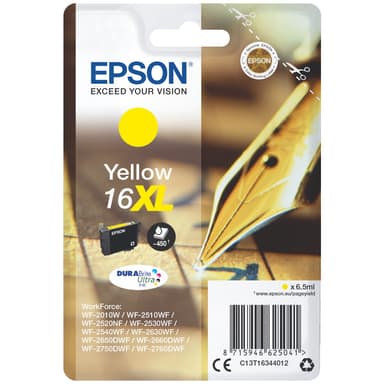 Epson blekkpatron Durabrite Ultra 16XL Gul