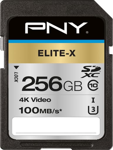 PNY Elite-X SDXC-minnekort 256 GB
