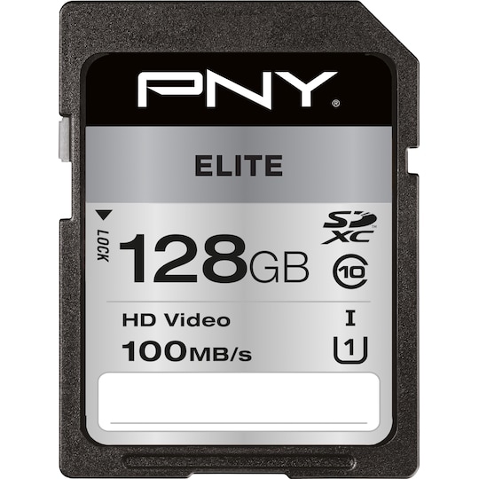 PNY Elite SDXC-minnekort 128 GB