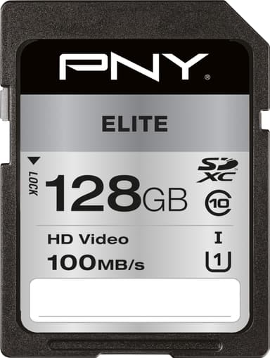 PNY Elite SDXC-minnekort 128 GB