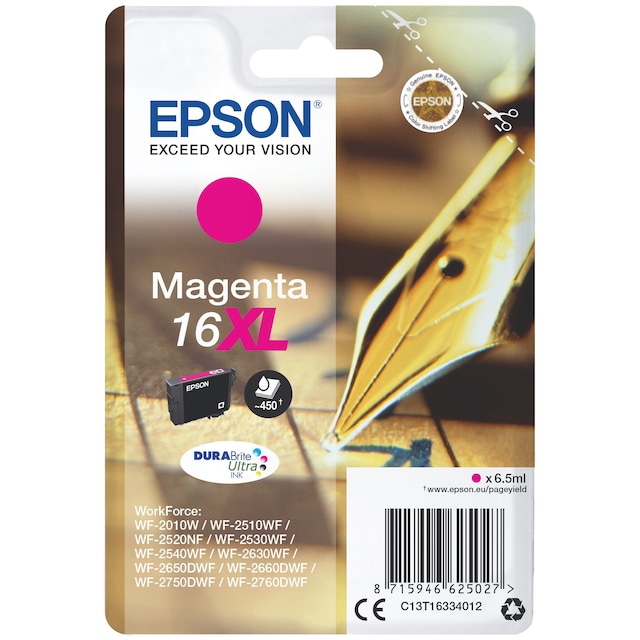 Epson blekkpatron DuraBrite Ultra 16XL Magenta
