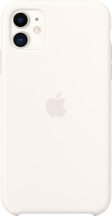 iPhone 11 silikondeksel (hvit)