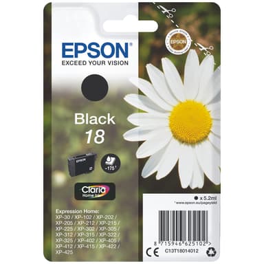 Epson blekkpatron Claria Home 18 Sort