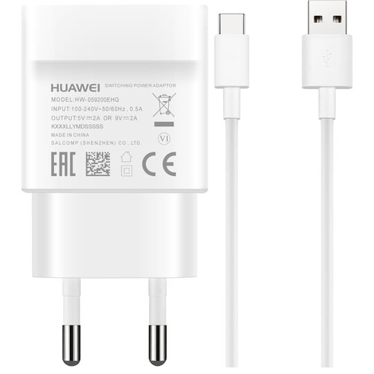 Huawei USB-C hurtiglader (hvit)