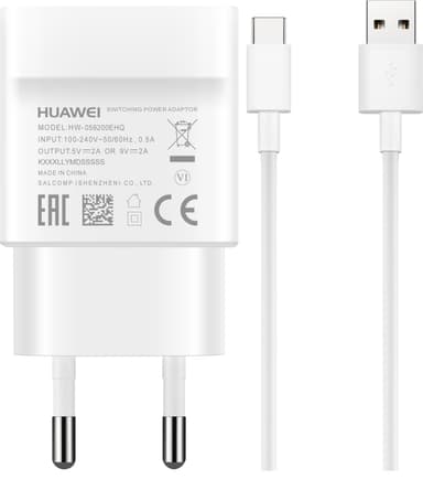 Huawei USB-C hurtiglader (hvit)