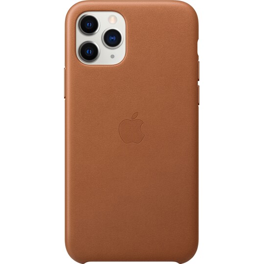 iPhone 11 Pro skinndeksel (salbrun)
