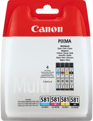 Canon blekkpatroner CLI-581 Multipakke med 4 farger
