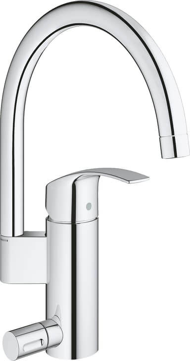 Grohe Eurosmart med høy tut, avstengning till oppvaskmaskin