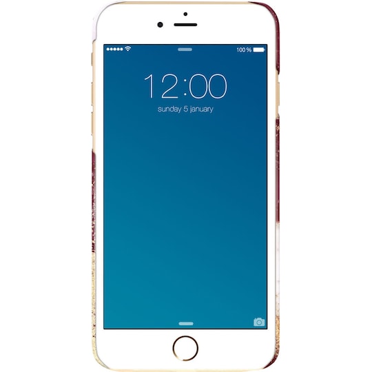 iDeal motedeksel til iPhone 6/6S/7/8 Plus (golden burgundy marble)
