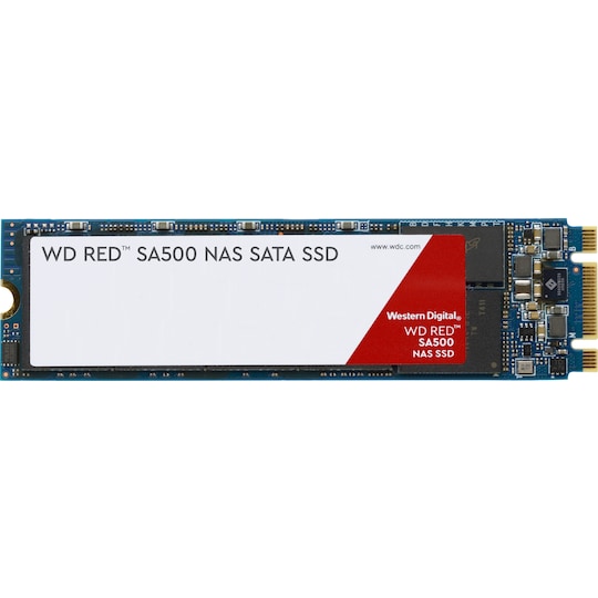WD Red SA500 intern M.2 SATA SSD til NAS (2 TB)
