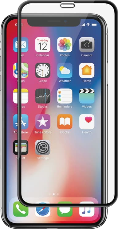 Panzer Full-Fit iPhone Xs Max/11 Pro Max skjermbeskyttelse (sort)