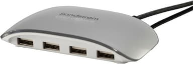 Sandstrøm USB-hub m. 7 x USB 2.0-porter
