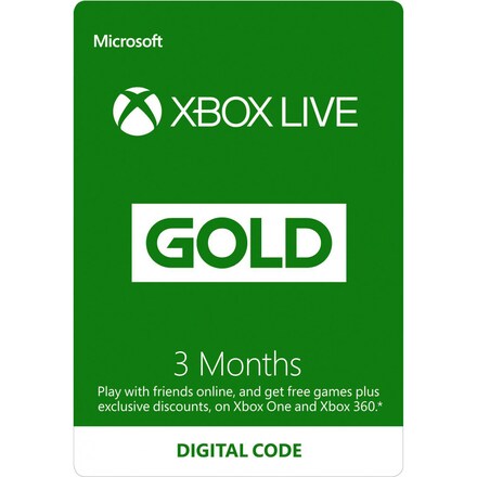 Xbox LIVE Prepaid 3 Month Gold Membership (download)