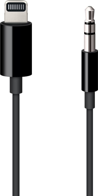 Apple Lightning til 3,5 mm lydkabel 1,2 m (sort)