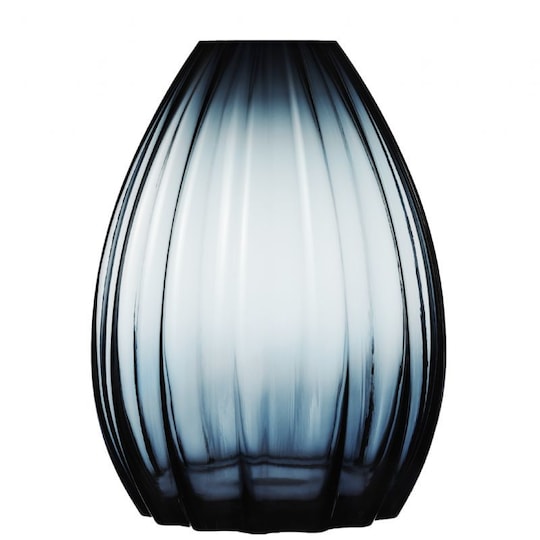 Holmegaard 2lip vase blå h 45 cm