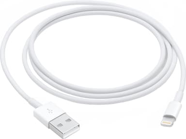 Apple Lightning til USB-kabel 1 m (hvit) - Elkjøp