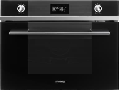 Smeg Linea 45 cm kompaktovn SF4102VCN (sort)