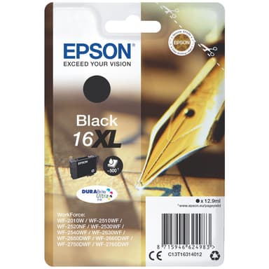 Epson blekkpatron DuraBrite Ultra 16XL Sort