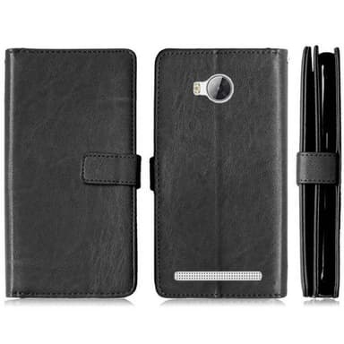 Dobbeltflip Flexi 9-kort Huawei Y3 II (LUA-L21)  - Svart