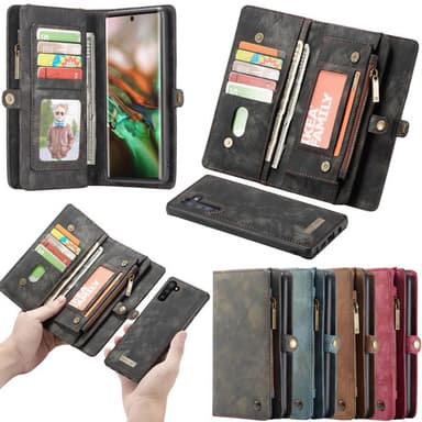 Multi lommebok 11-kort Samsung Galaxy Note 10 (SM-N970F) - Sort / gr�