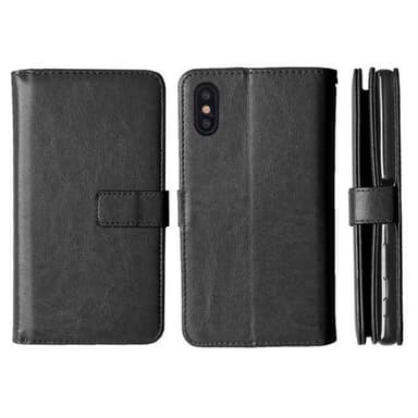 Dobbeltflip Flexi 9-kort Apple iPhone XS Max (6.5")  - Svart