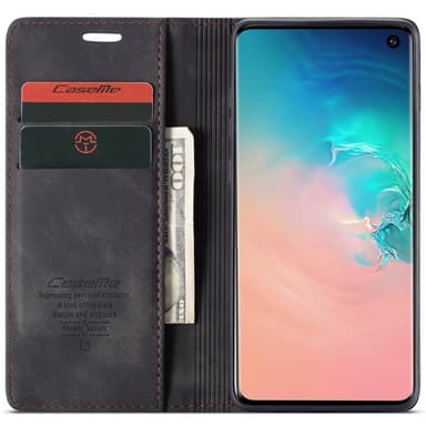 CaseMe Smart Magnet Flipdeksel Samsung Galaxy S10 (SM-G973F)  - burgun