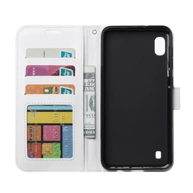 Lommebokdeksel 3-kort Samsung Galaxy A10 (SM-A105F)  - Hvit