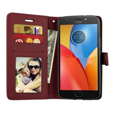 Lommebokdeksel 3-kort Motorola Moto G5S Plus  - lyserosa