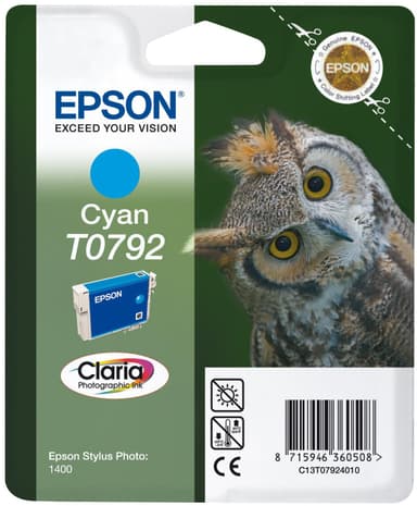 Epson Claria blekkpatron T0792 Cyan