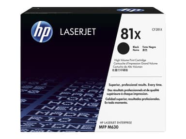 HP tonerpatron 81X Høy ytelse original LaserJet Sort